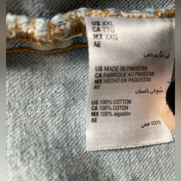 Light Wash Denim Jacket by On 34th Size XXL New - Picture 7 of 7